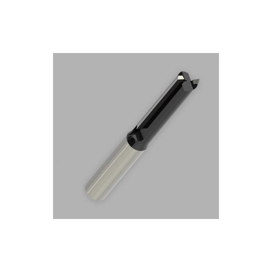Precision 1/4 Inch (6.4mm) Carbide Straight Router Bit, 8mm Shank