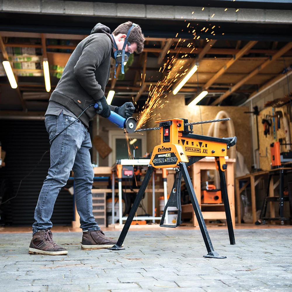 Triton SuperJaws XL Portable Clamping System - 1000kg Force, Feet Operated