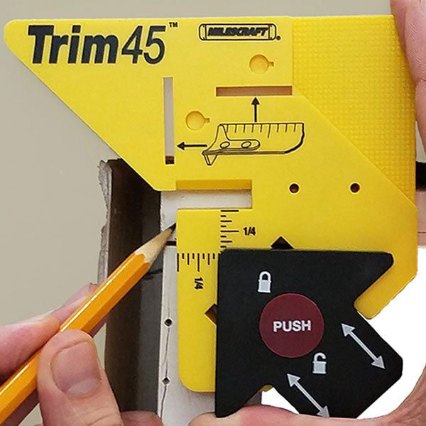 Milescraft Trim45 45° Angle Trim Tool with Magnetic Slots