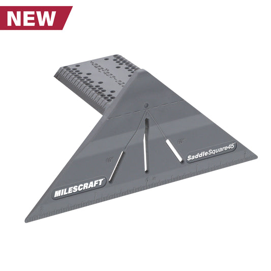 Compact 45° Miter Saddle with Dual 1/32” Rulers