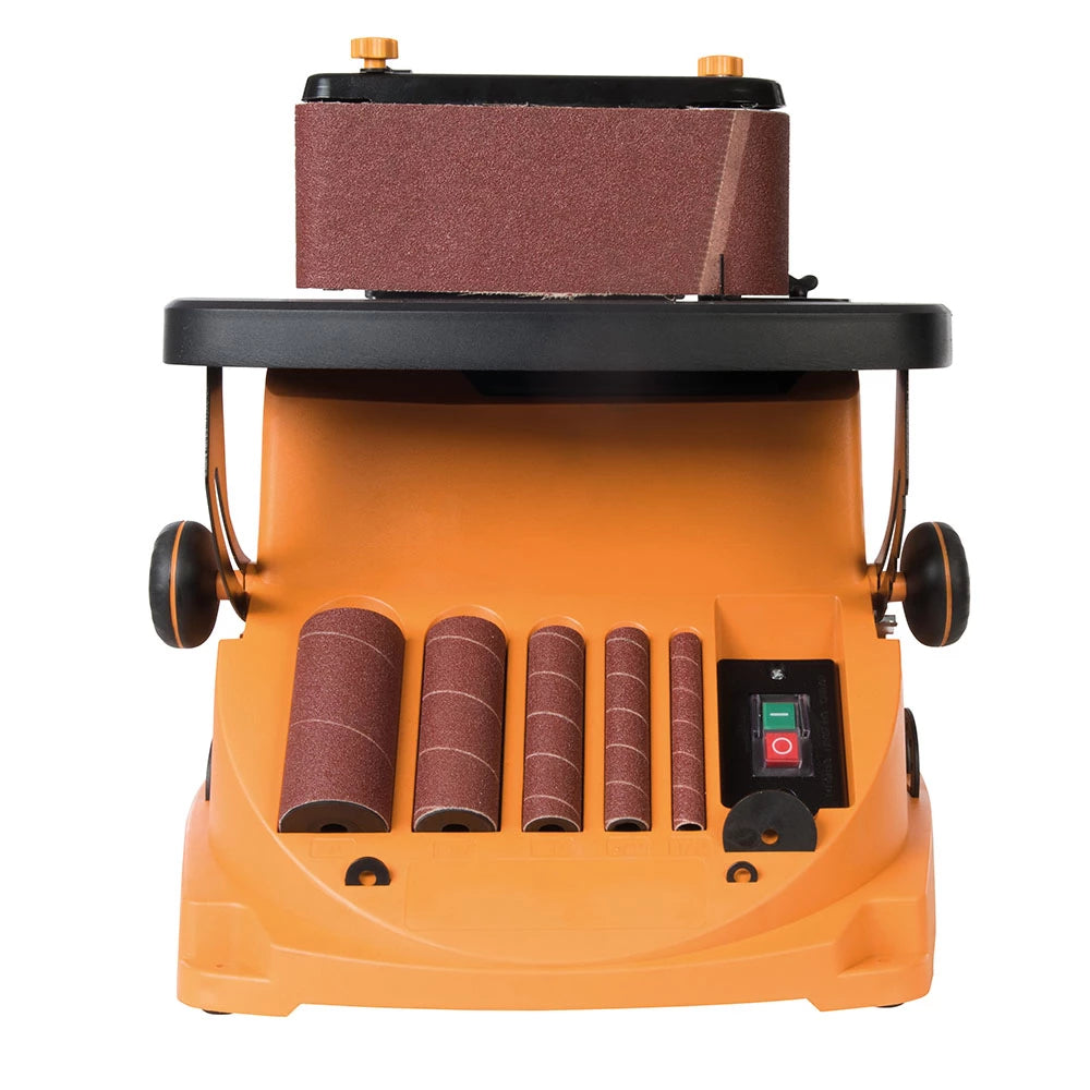 Powerful Triton 450W Oscillating Spindle & Belt Sander for Precision Woodworking