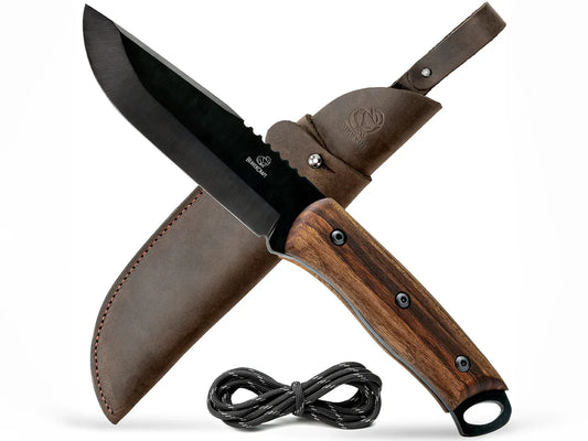 BSH4 Dusk Carbon Steel Bushcraft Knife with Walnut Handle