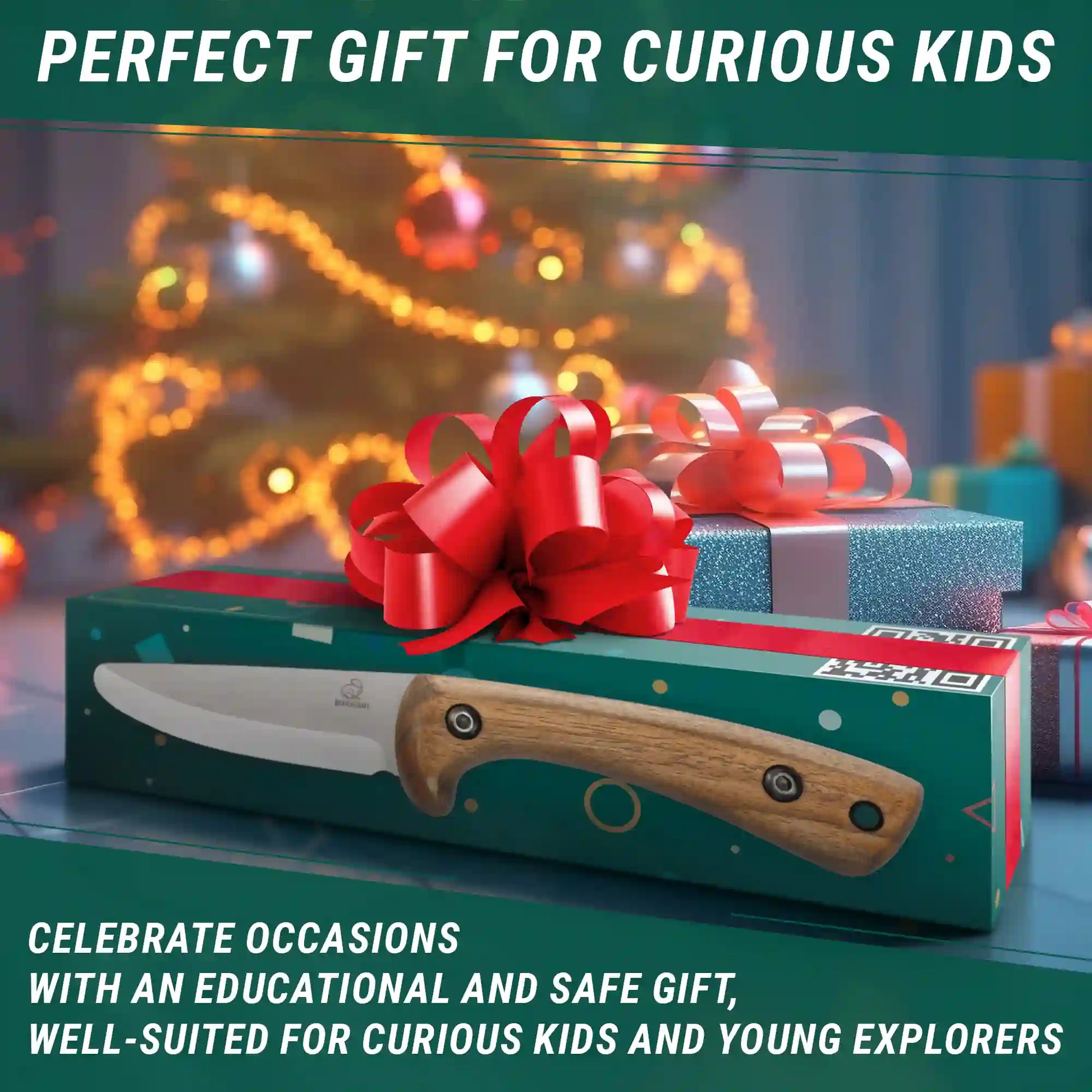 BSH Kid Safe Outdoor Knife with Walnut Handle