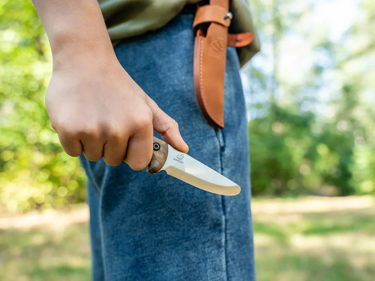 BSH Kid Safe Outdoor Knife with Walnut Handle