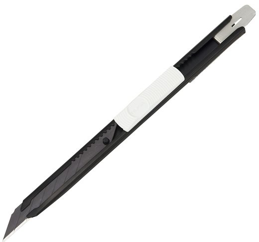 Tajima Premium Heavy-Duty Utility Knife with Auto-Lock Blade and Micro-Driver Tip
