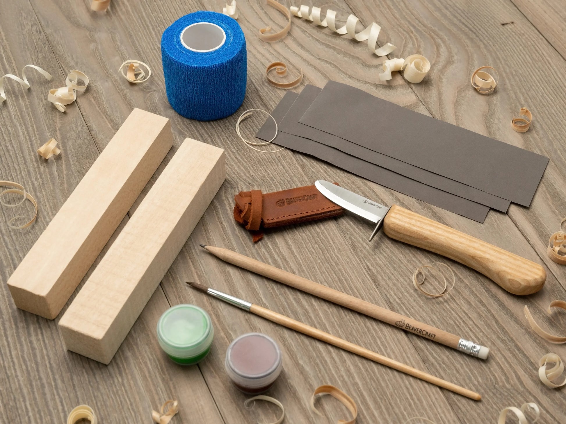 DIY08 Spruce Tree Carving Kit – Kids Wood Whittling Set