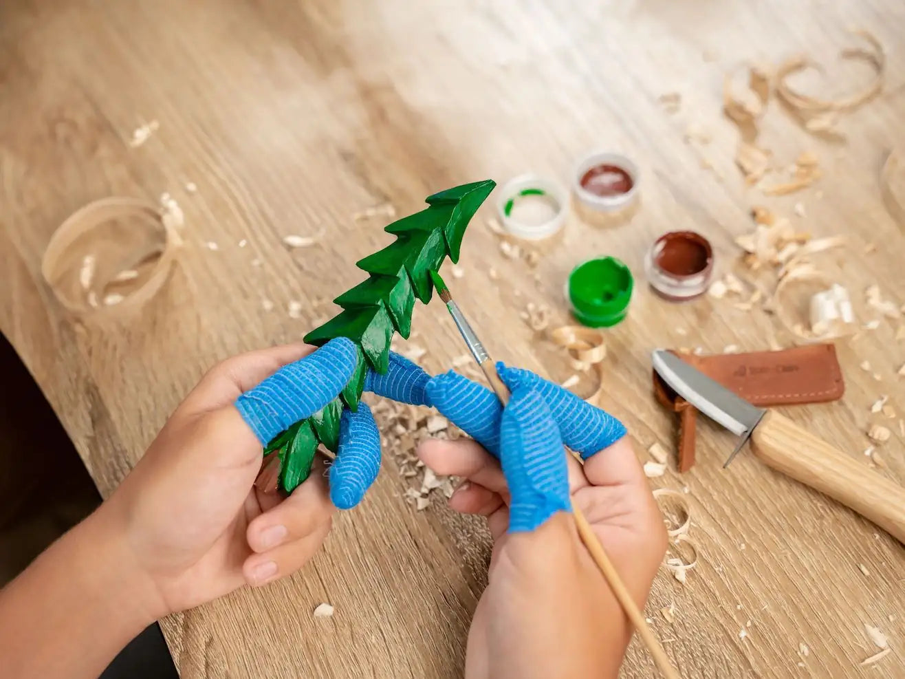 DIY08 Spruce Tree Carving Kit – Kids Wood Whittling Set