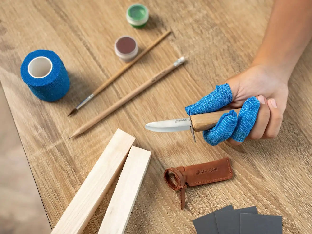 DIY08 Spruce Tree Carving Kit – Kids Wood Whittling Set