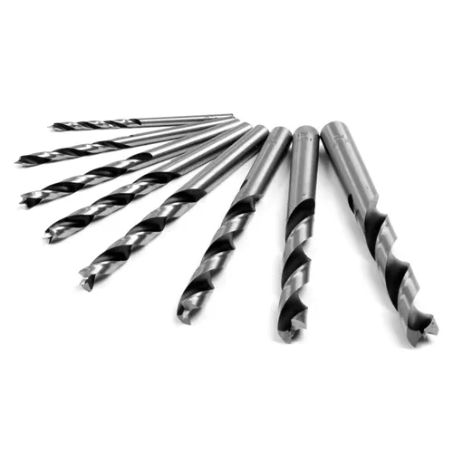 FISCH Premium Wood Twist Drill Bit Set, 8 Pcs, 3-10mm Diameters