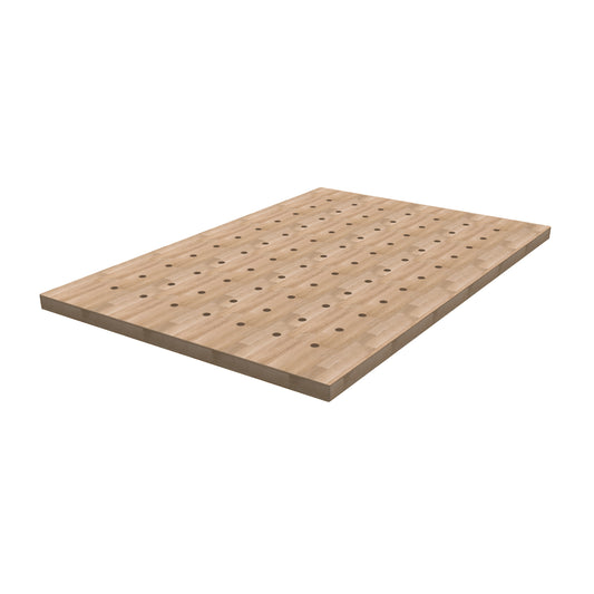Kreg Hardwood Butcher Block Workbench Top with Dog Holes - 813mm x 1219mm