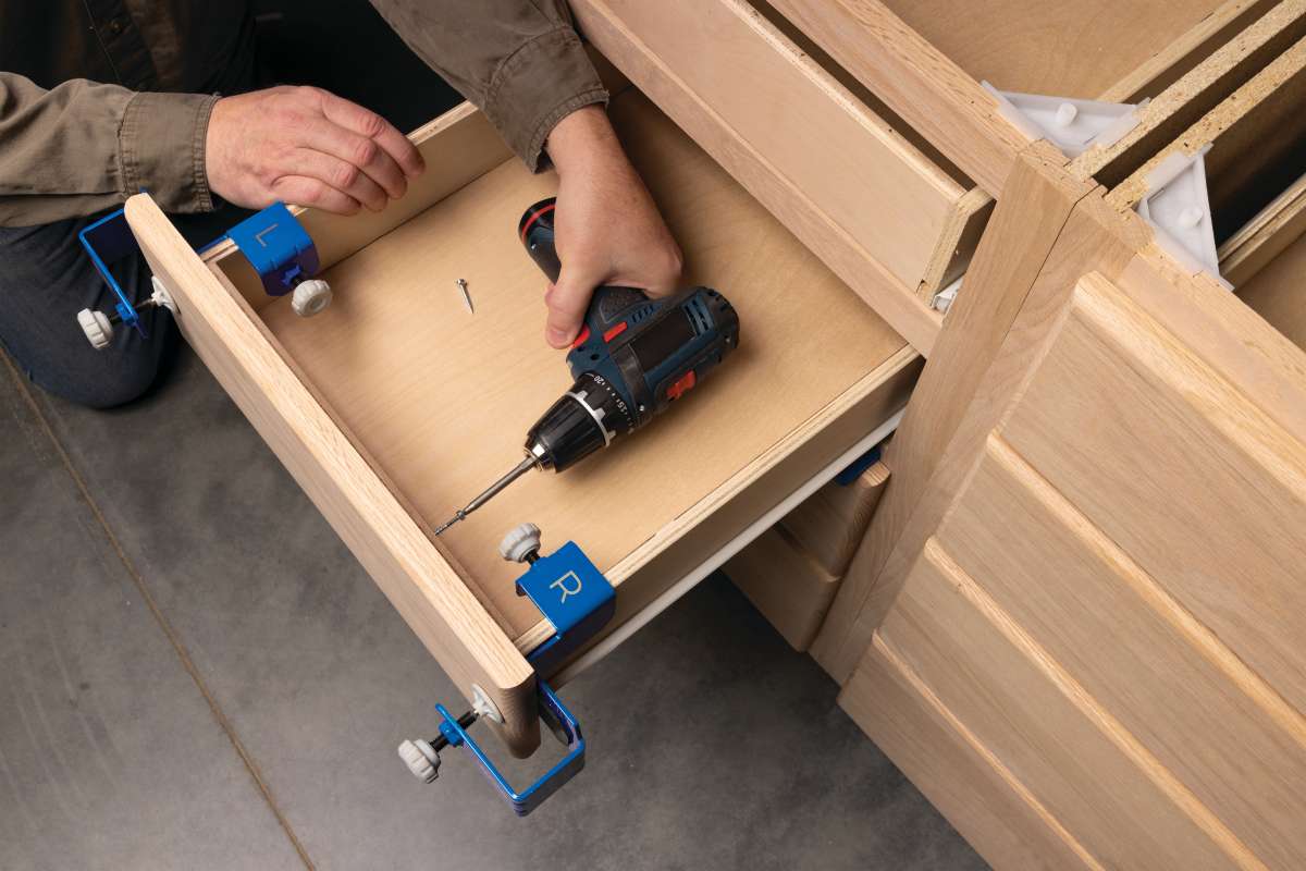 Kreg Precision Drawer Front Mounting Tool for Easy Cabinet Installation