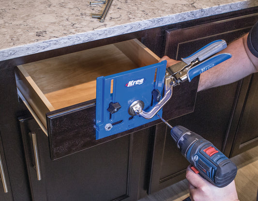 Kreg Precision Cabinet Hardware Jig for Drawer Pulls Knobs, Adjustable Drilling Template