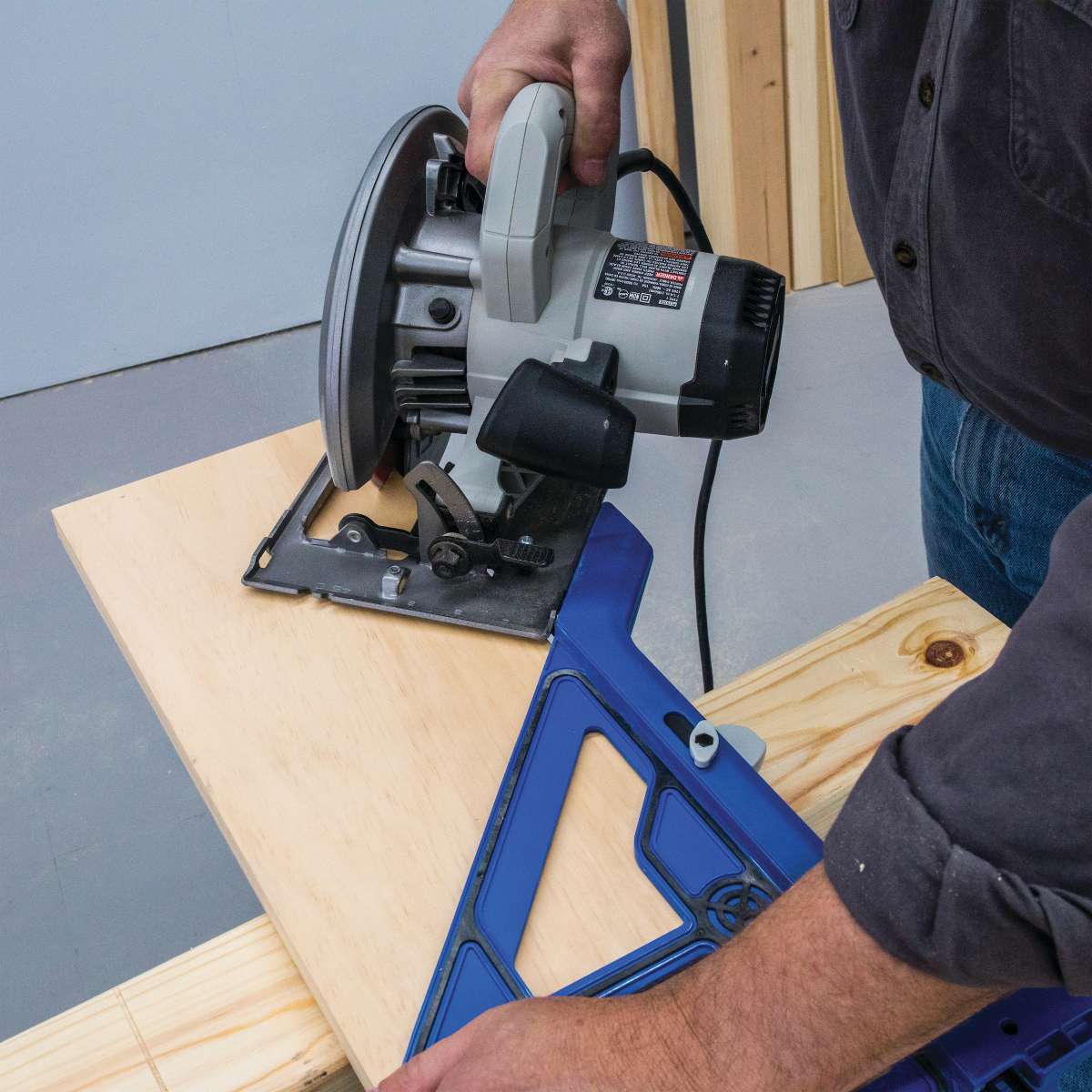 Kreg Portable Crosscut Circular Saw Guide for Precise Miter Cuts Woodworking