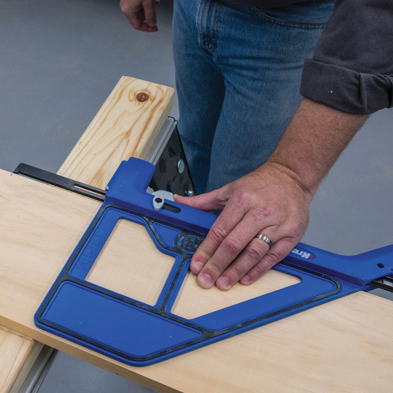 Kreg Portable Crosscut Circular Saw Guide for Precise Miter Cuts Woodworking