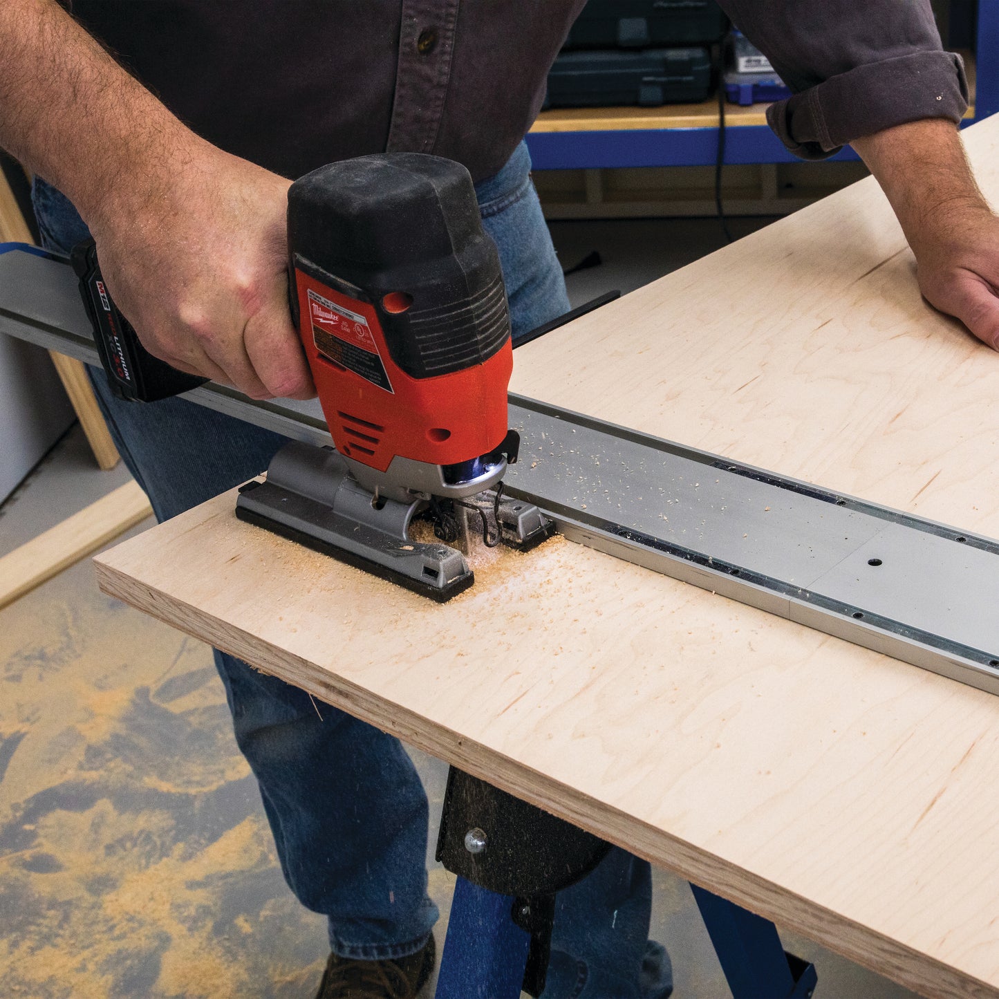 Kreg Straight Edge Guide XL Universal Saw Cutting System with GripMaxx Clamp