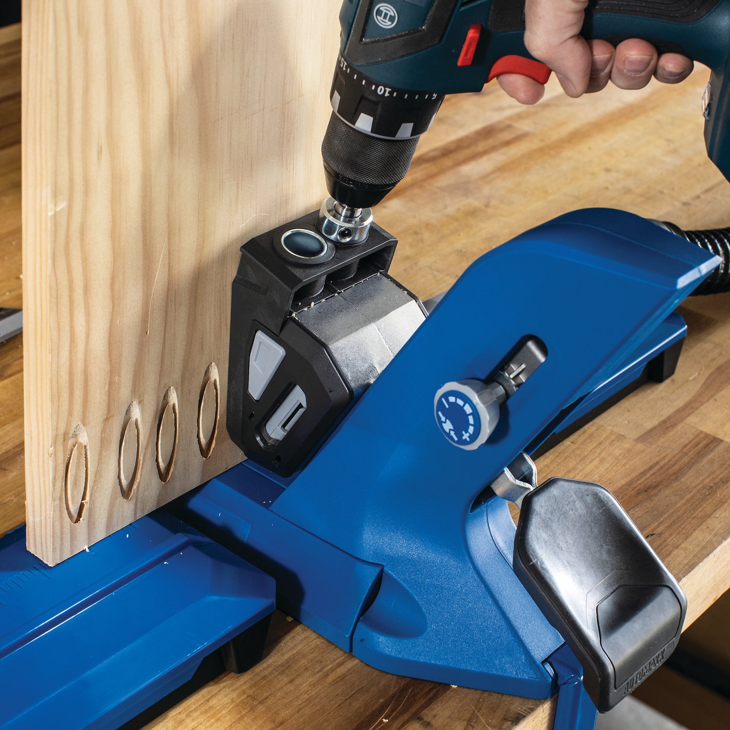 Kreg Custom Plug Cutter Drill Guide Kit for Perfect Pocket Hole Dowels
