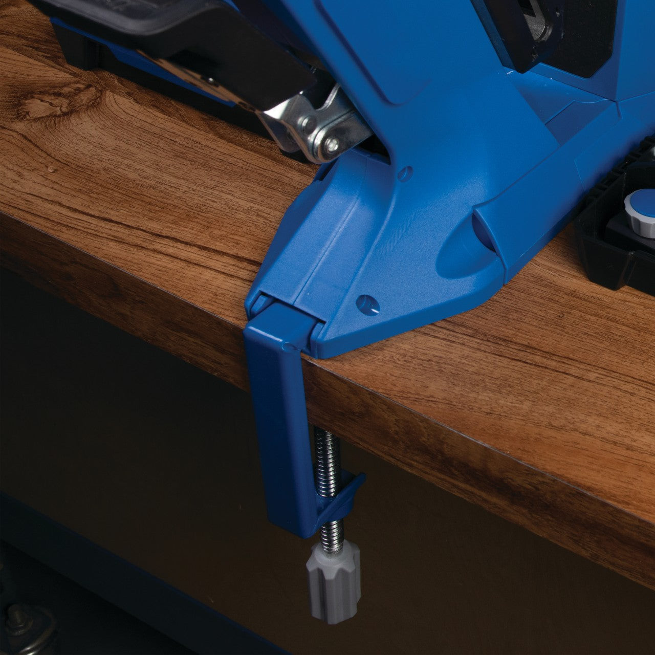 Durable All-Steel Pocket-Hole Jig Clamp for Secure Workbench Fastening