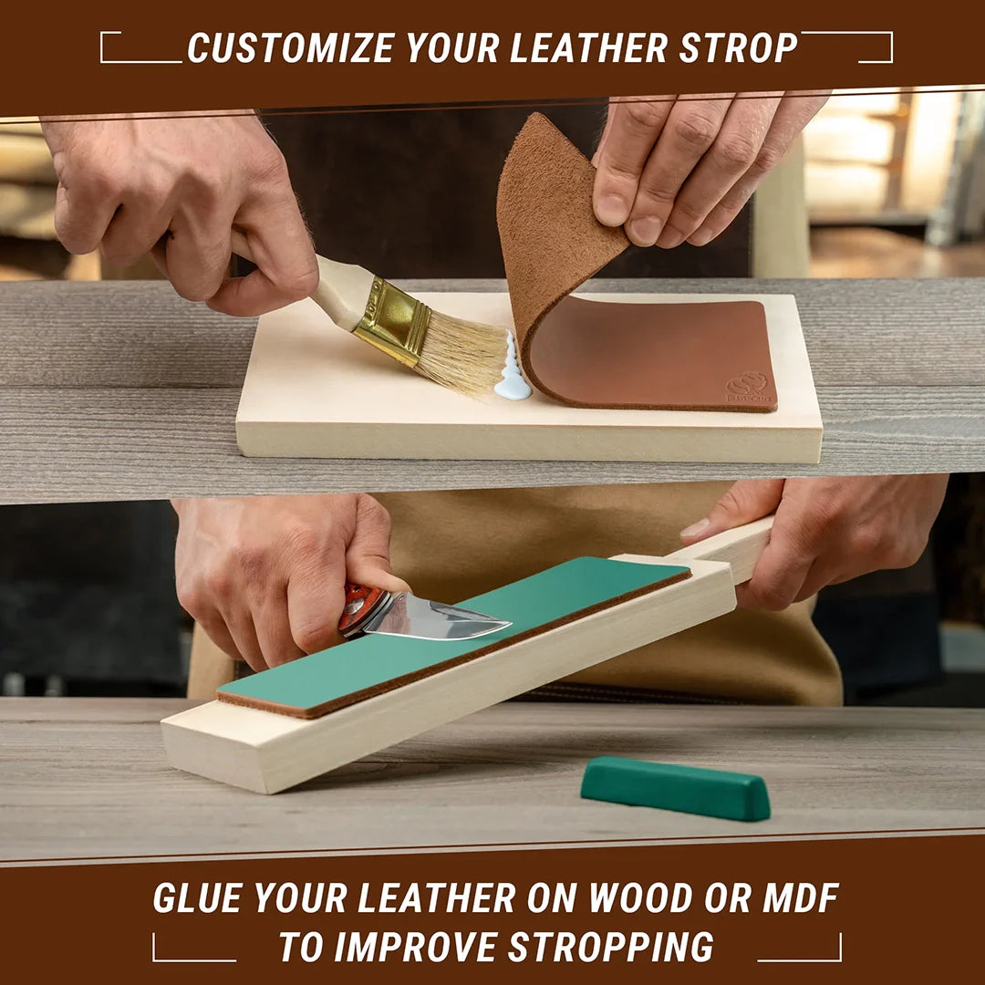 BeaverCraft LS2P1 Double‑Sided Leather Strop
