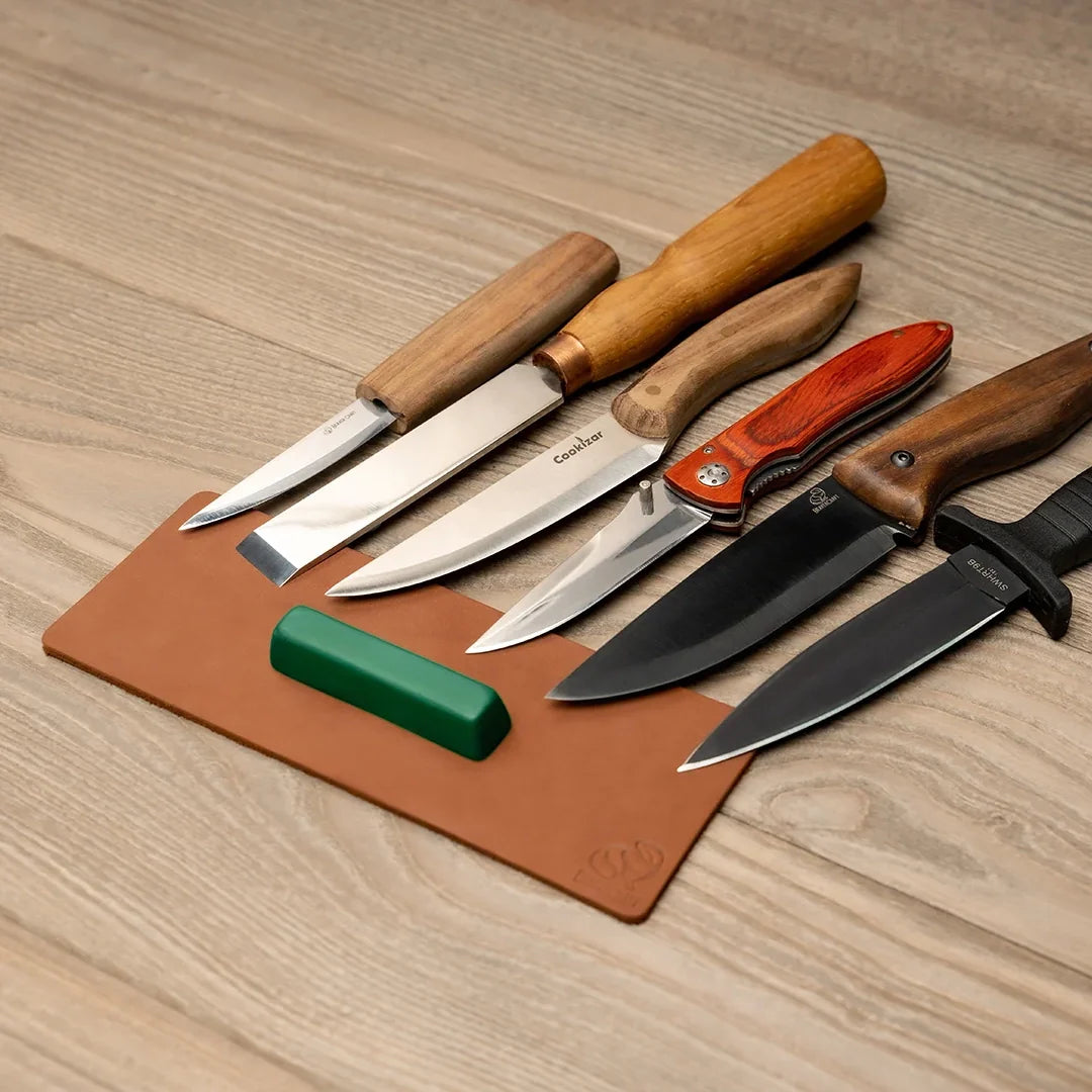 BeaverCraft LS2P1 Double‑Sided Leather Strop
