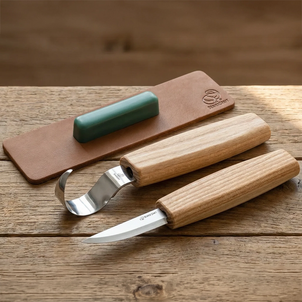 BeaverCraft 2-Piece Starter Spoon Carving Set Mini Wood Knives