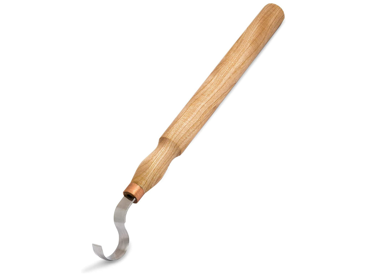 SK2 Long Spoon Carving Knife with Ergonomic Ashwood Handle