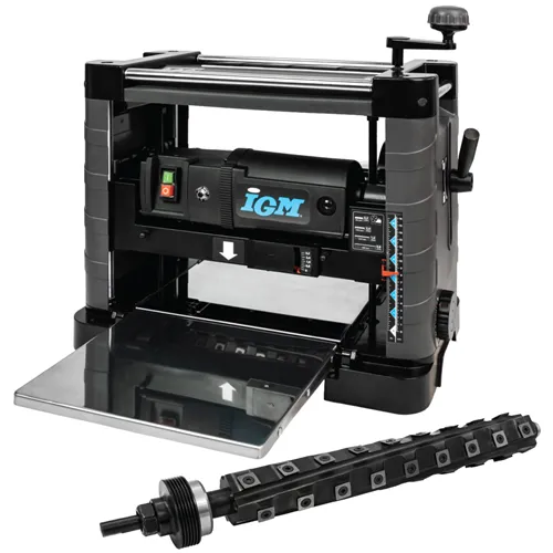 IGM PS33 Spiral Portable Thickness Planer: Carbide Knife Wood Finishing Tool