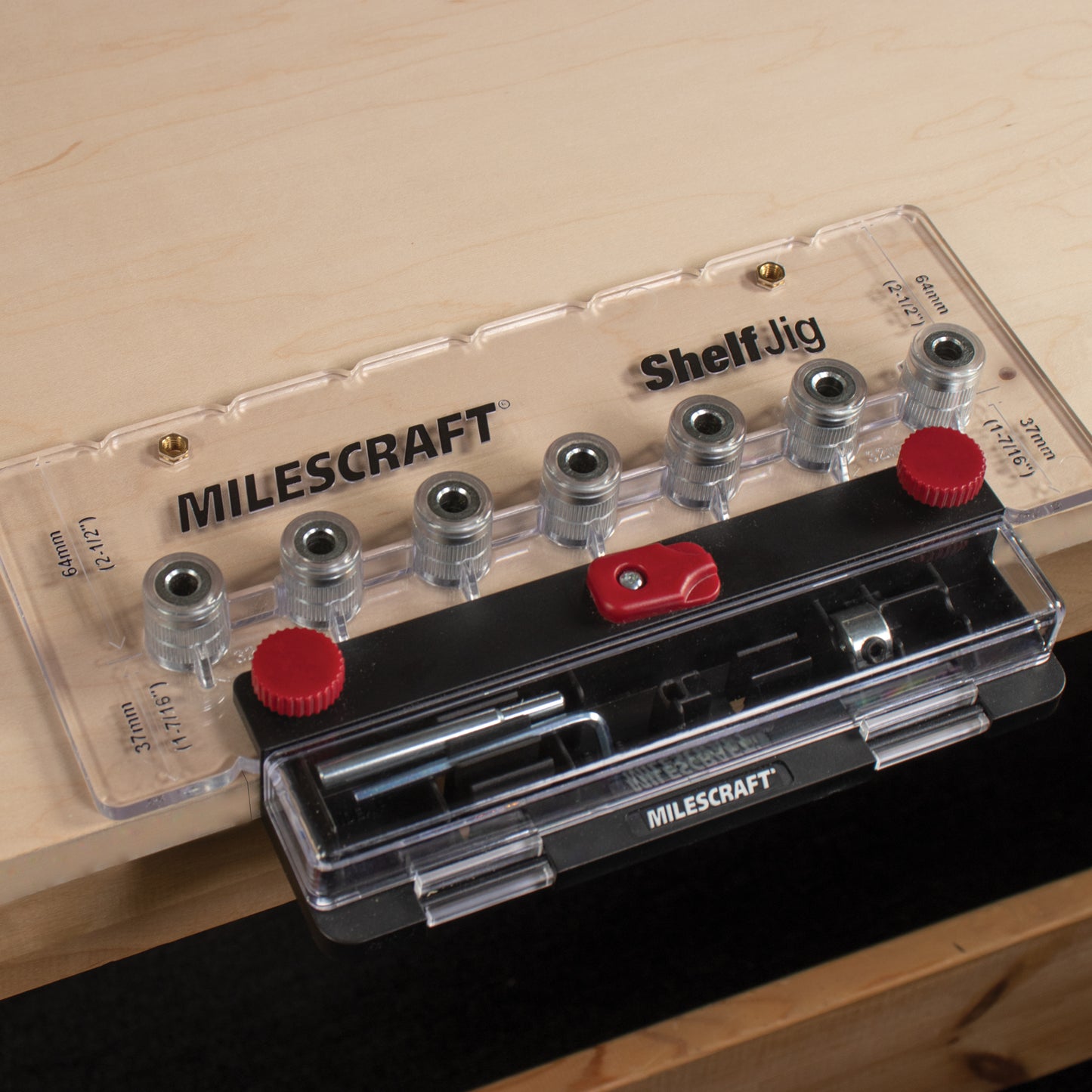 Milescraft ShelfJig™ Precision Cabinet Shelf Pin Drill Jig