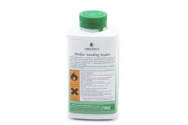 Chestnut Shellac Sanding Sealer 0.5 Liter: Eco-Friendly Wood Primer for Turning