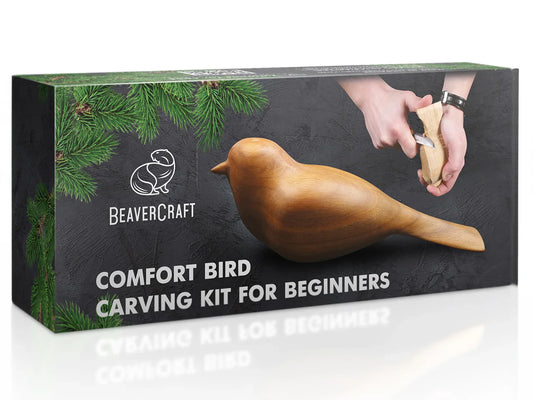 BeaverCraft DIY Comfort Bird Carving Kit for All Ages