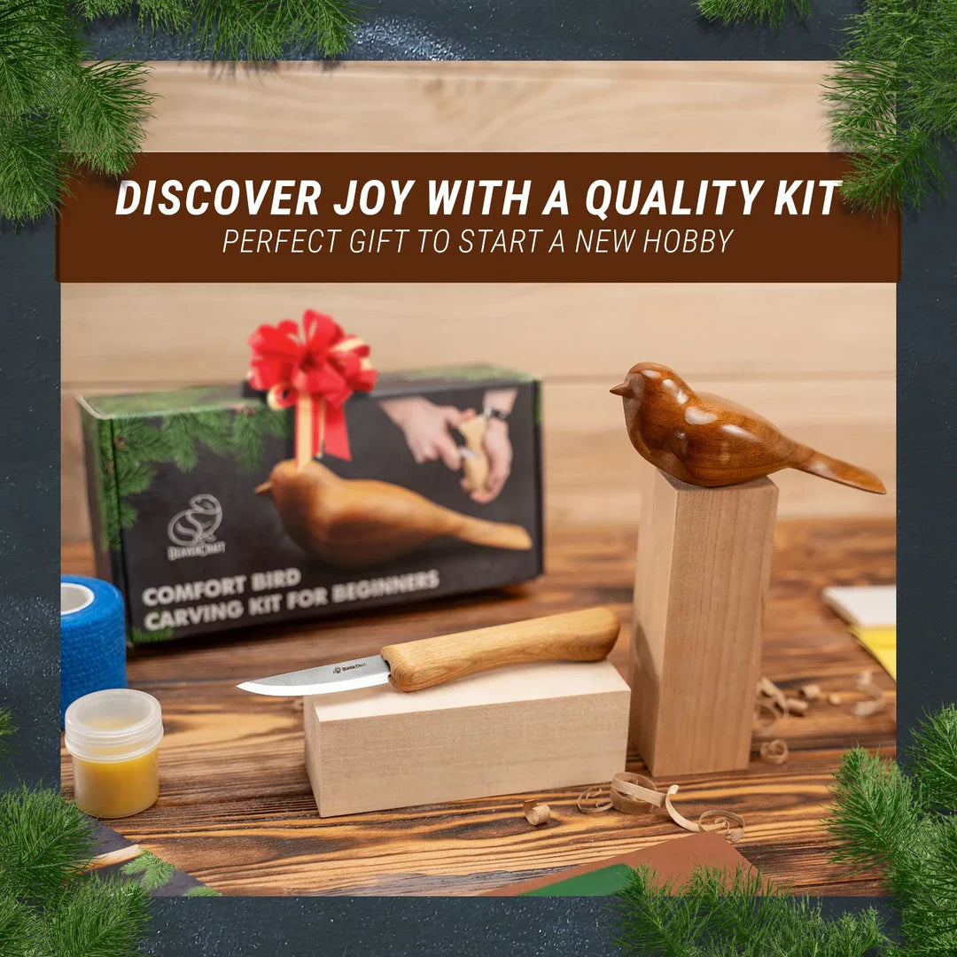 BeaverCraft DIY Comfort Bird Carving Kit for All Ages