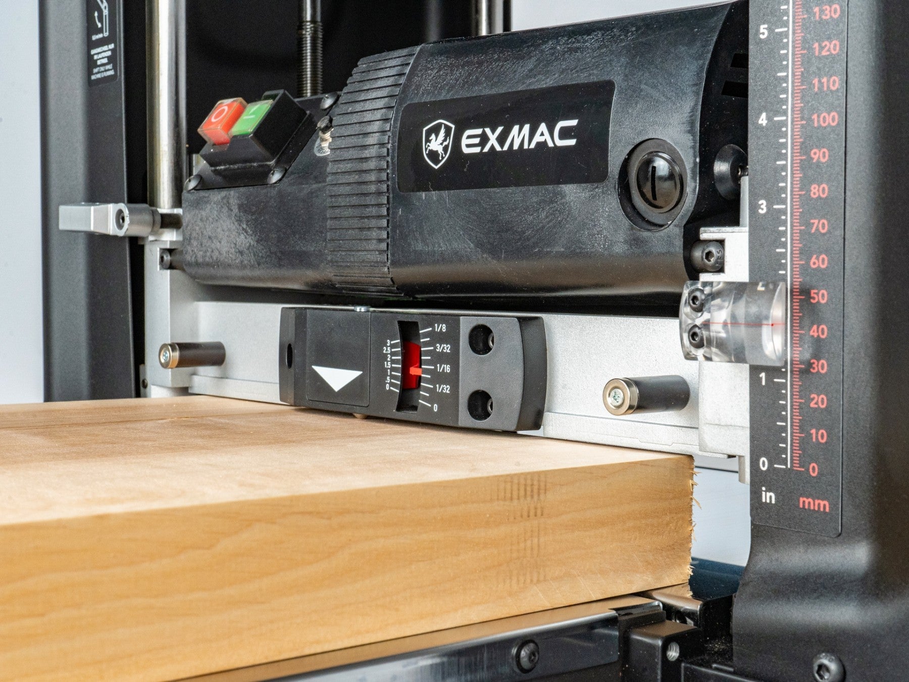 EXMAC D330 Portable Thickness Planer - 330mm Width, Precision Carbide Knives