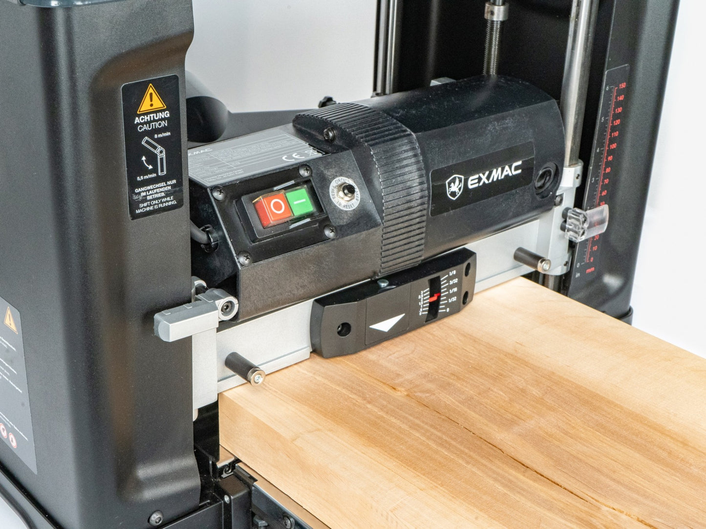 EXMAC D330 Portable Thickness Planer - 330mm Width, Precision Carbide Knives