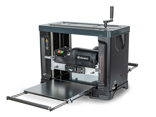 EXMAC D330 Portable Thickness Planer - 330mm Width, Precision Carbide Knives
