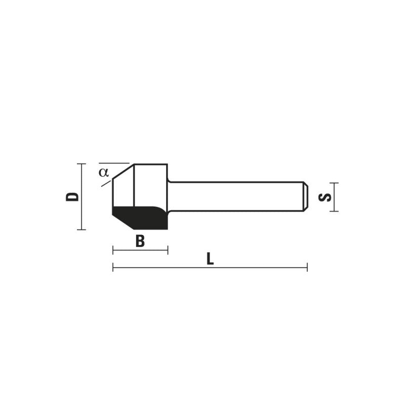 HW Bevel Trim Bits Z2