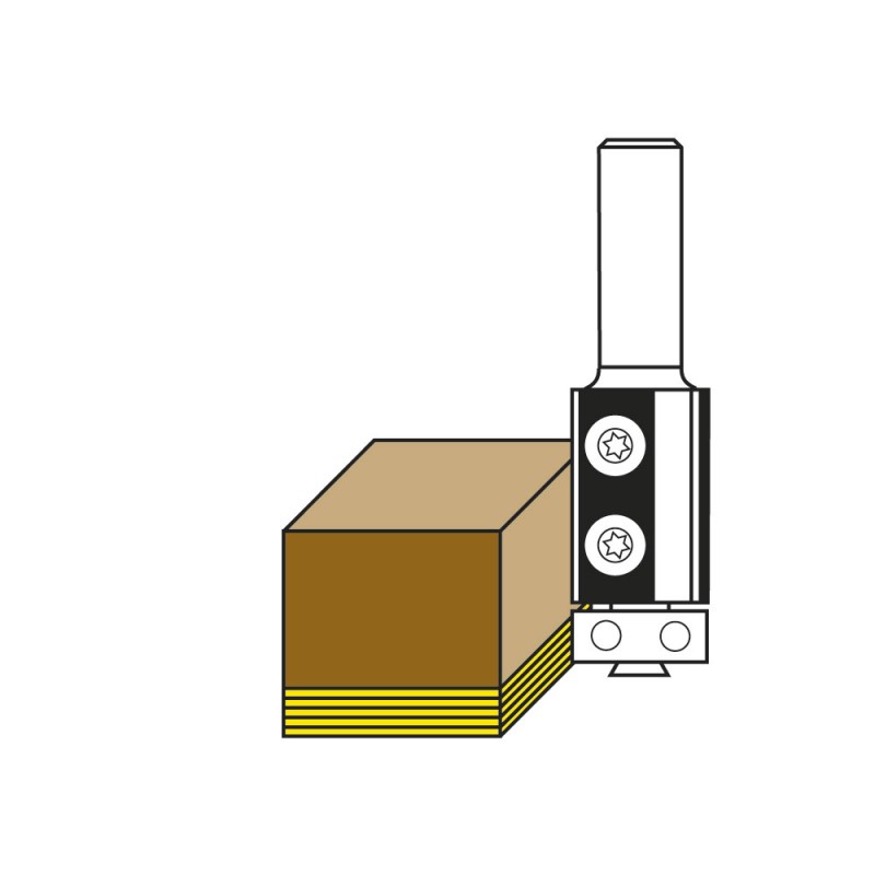 Premium HW Insert Flush Trimming Router Bits Z2 for CNC Woodworking