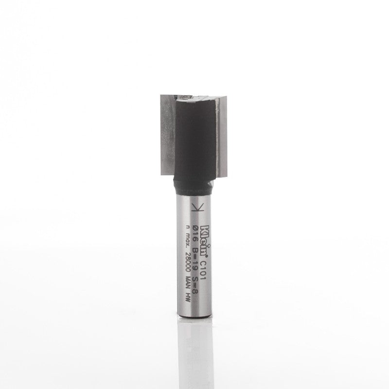Klein HW Carbide Straight Router Bit for Wood Grooving, Plunging, and Precision