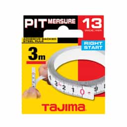 Tajima Professional Pit Measure Adhesive Tape: Durable, Reversible, Self-Adhesive Benchtop Ruler
