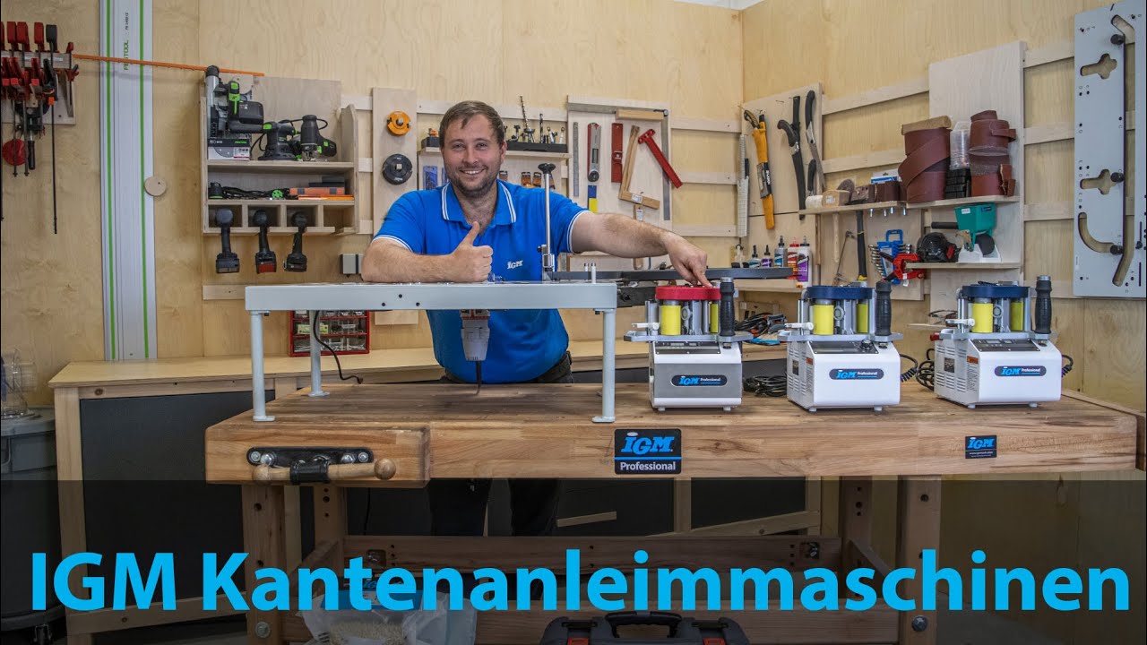 IGM BR300 Portable Hot Melt Edgebander for ABS, PVC, Veneers