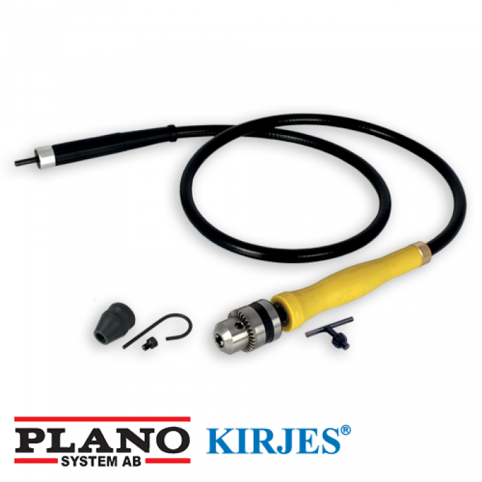 Kirjes Flexible Shaft Rotary Tool with Dual Chucks for Precision Sanding