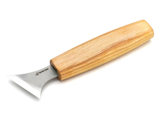 C10 Geometric Chip Carving Knife with Ashwood Handle