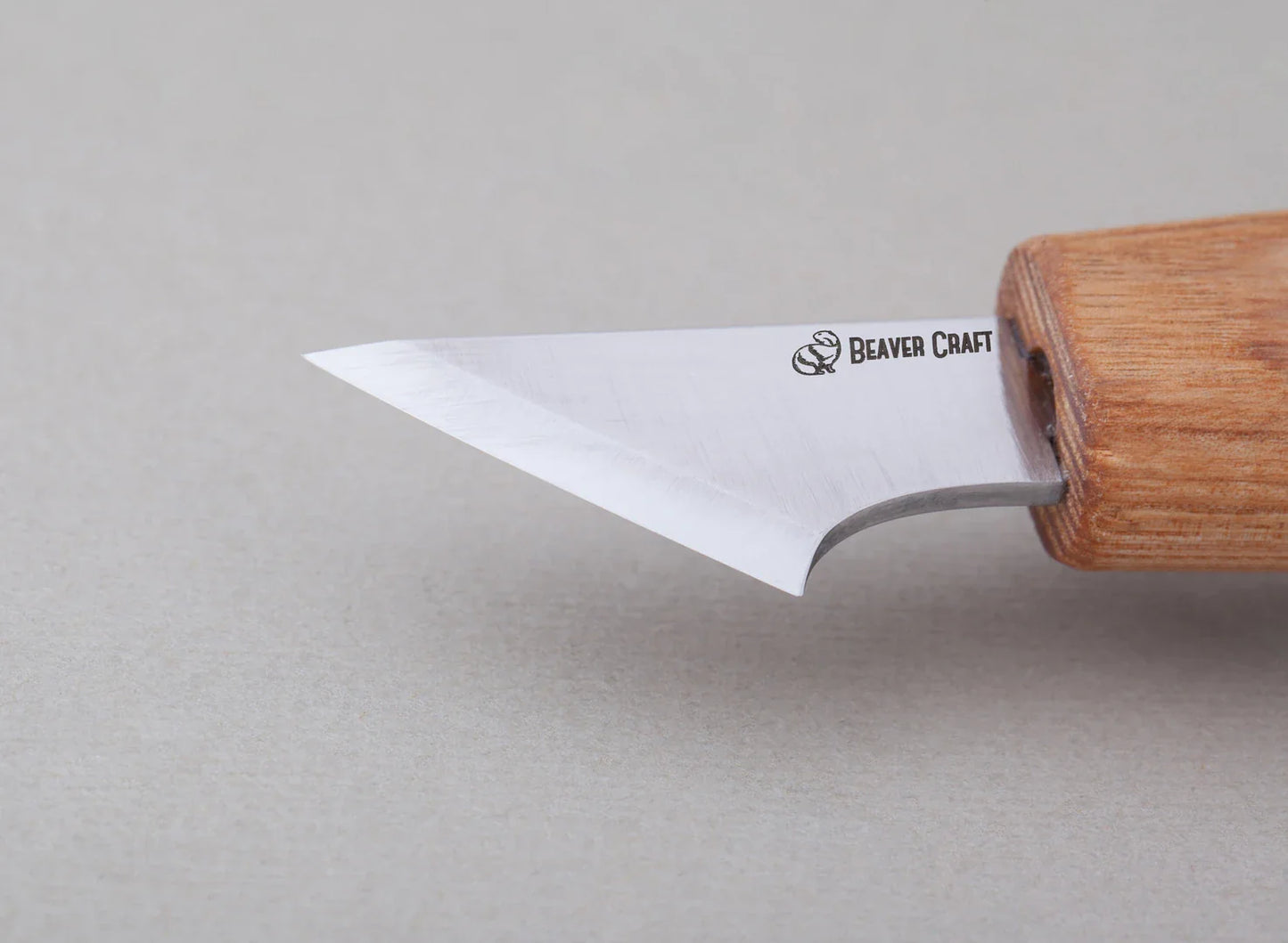 BeaverCraft C11 High-Carbon Steel Chip Carving Knife for Geometric Woodwork