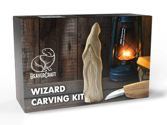 Wizard Wood Carving Starter Kit for Beginners Complete Whittling Set
