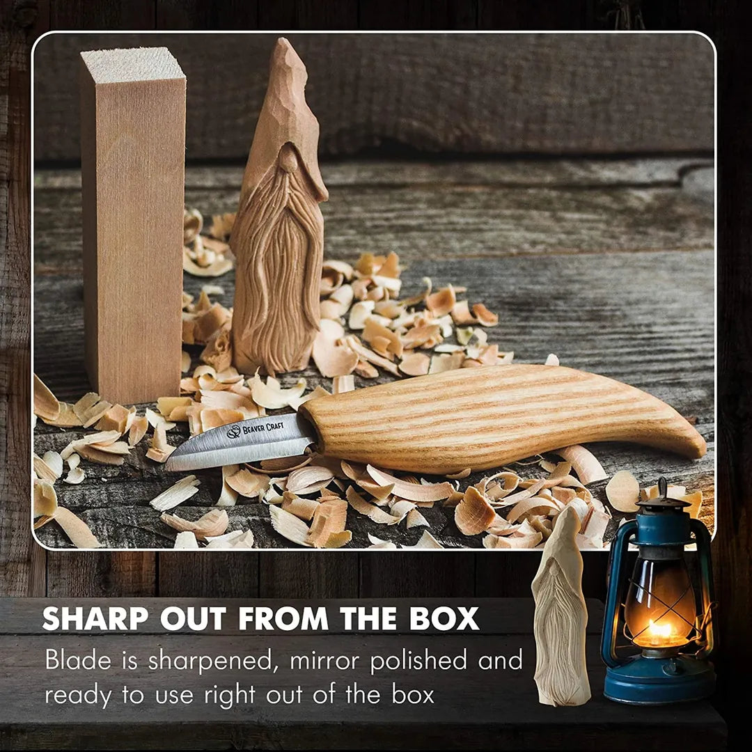 Wizard Wood Carving Starter Kit for Beginners Complete Whittling Set