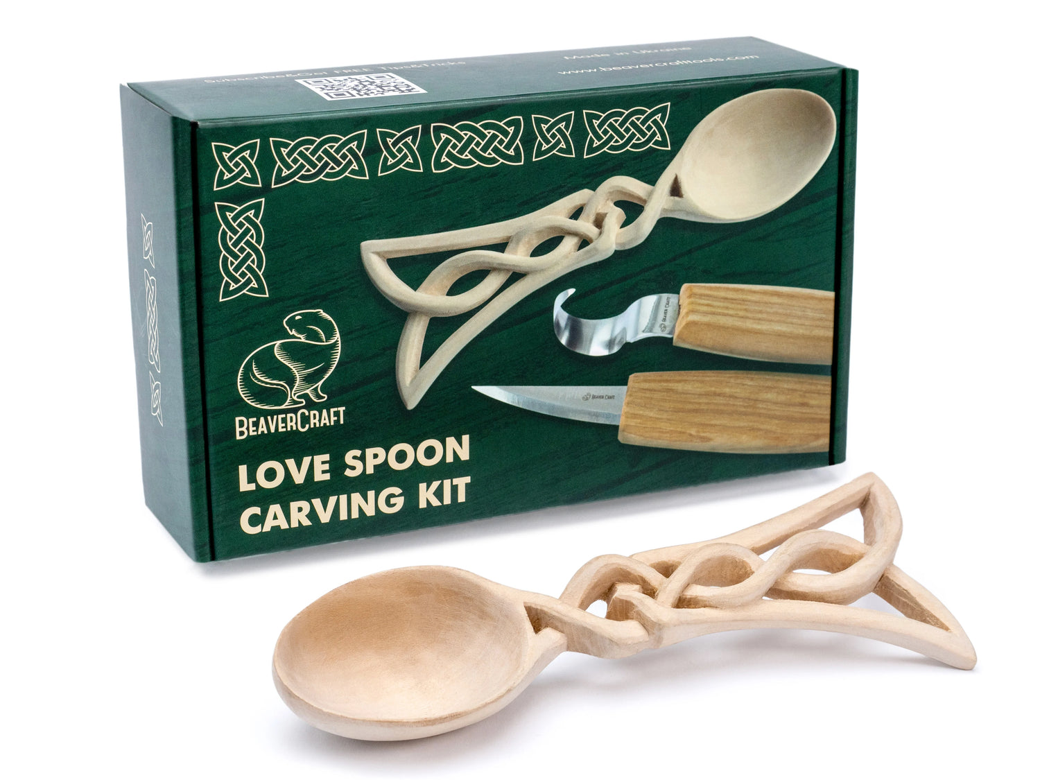 DIY04 Celtic Spoon Carving Kit Complete Starter Whittling Set