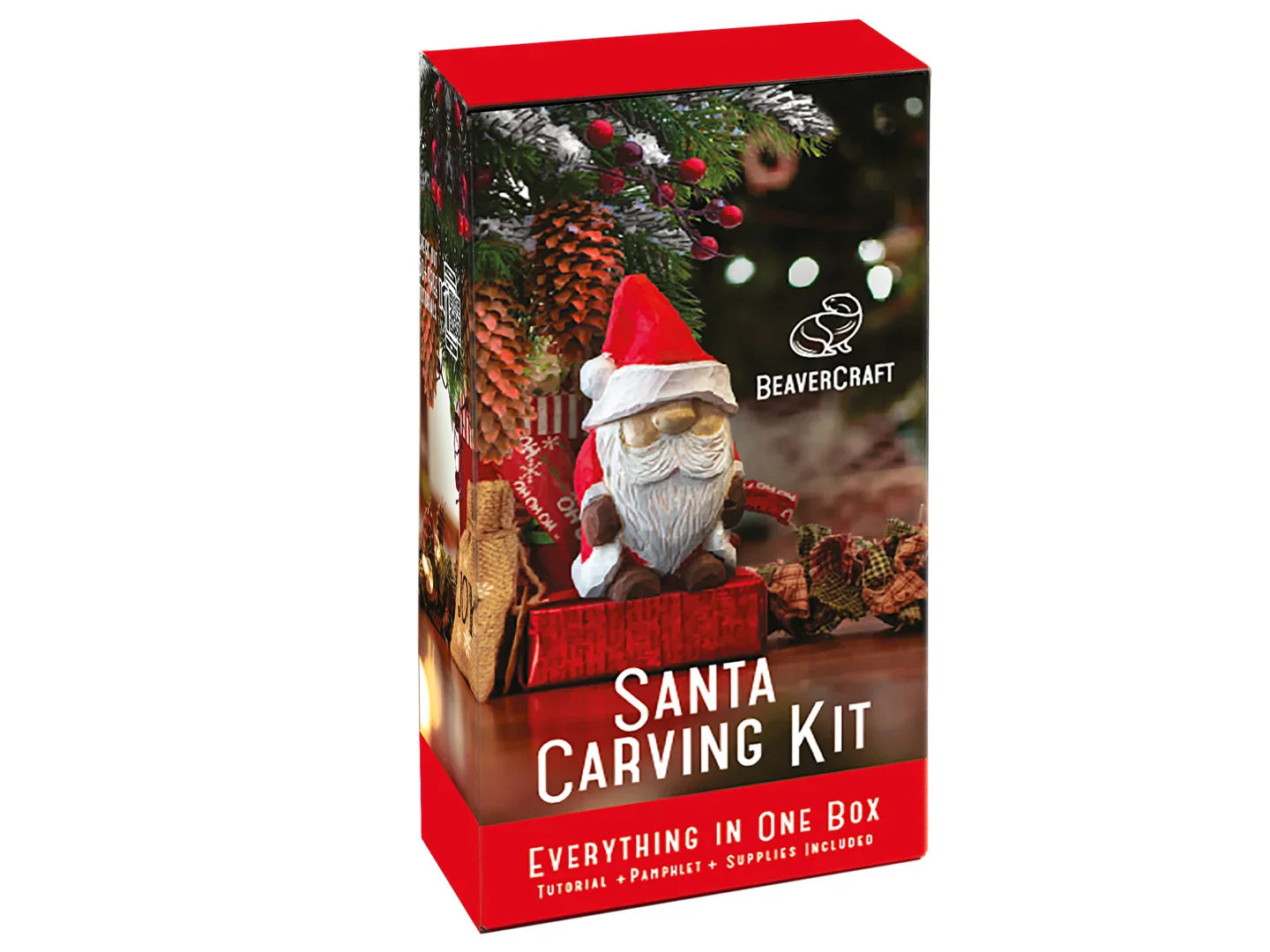 Santa Wood Carving Kit – Complete DIY Whittling Starter Set