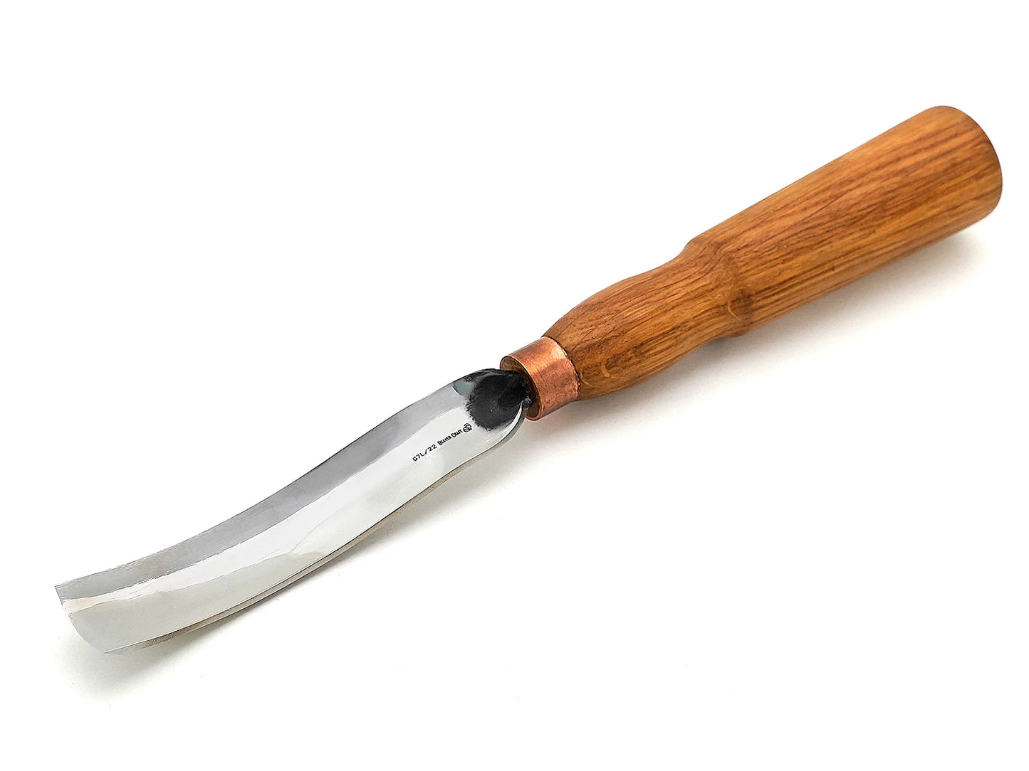 BeaverCraft G7L/22 Long Bent Gouge – 22mm Wood Carving Chisel