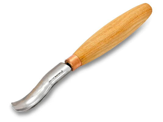 BeaverCraft Compact Short Bent Wood Carving Gouge Sweep #8
