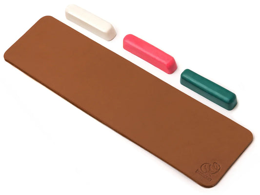 Dual-Sided Leather Paddle Strop with 3 Polishing Compounds BeaverCraft