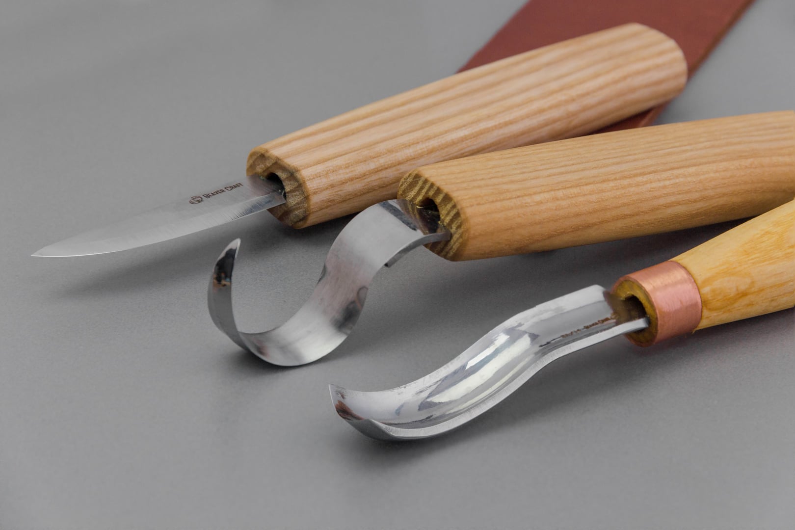 BeaverCraft S38 Premium Spoon Carving Kit with Leather Strop