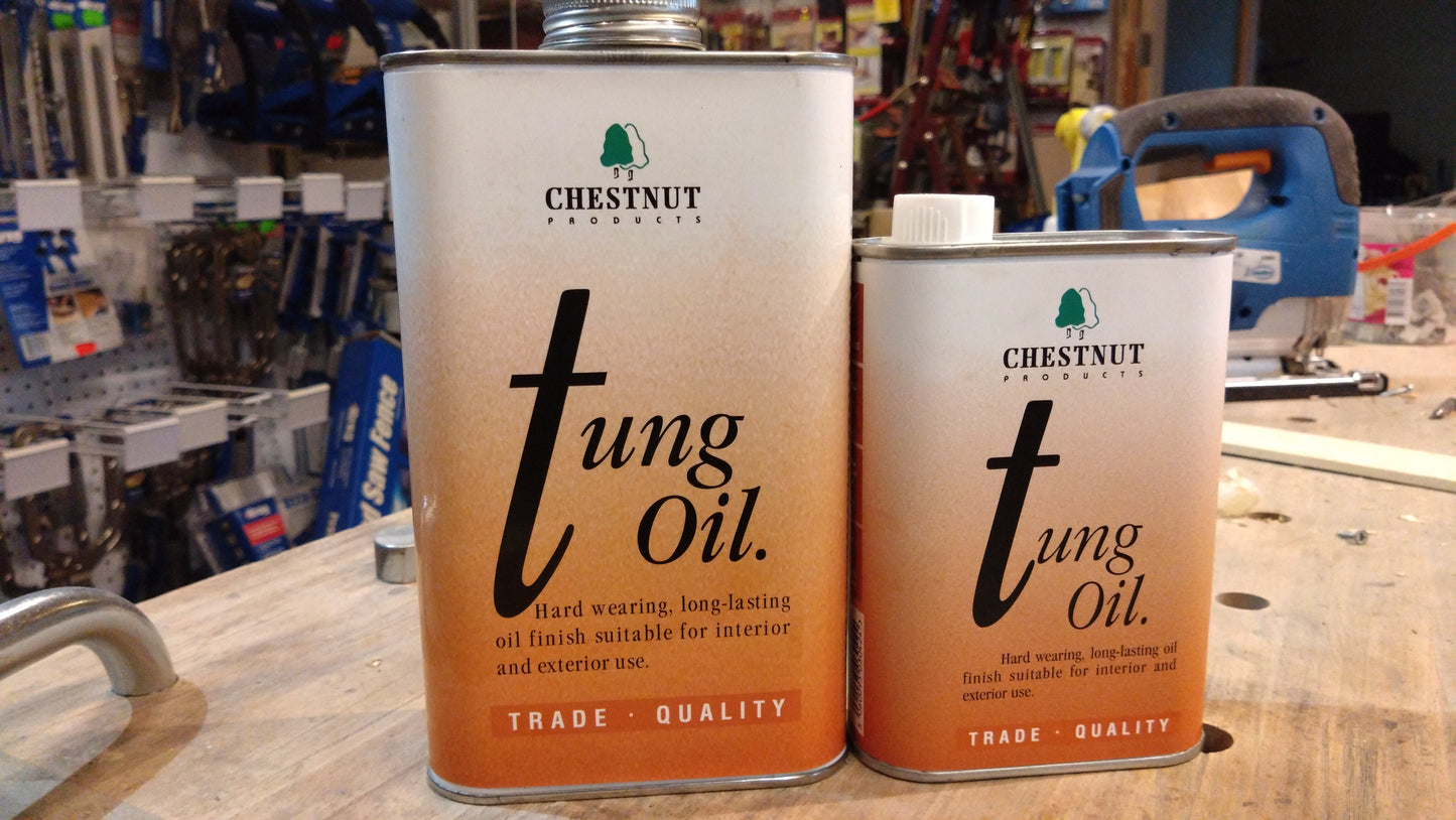 Chestnut Pure Tung Oil: Natural, Heat & Moisture Resistant Wood Finish